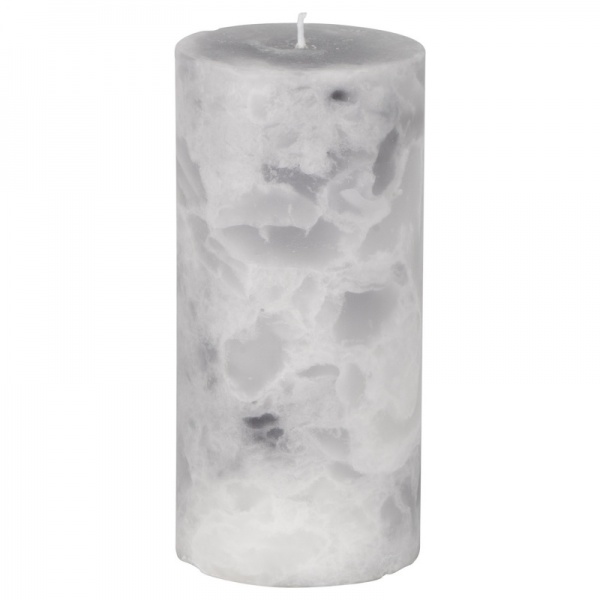 Marble Effect Pillar Candle